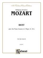 Duet (after the Piano Sonata in A Major, K. 331) (Violin I) 