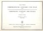 Fantaisie cromatique et fugue en la mineur 