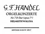 Organ Concerto No. 7 B Major Op. 7/1 HWV 306 Download