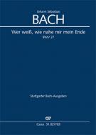 Wer weiss, wie nahe mir mein Ende Standard