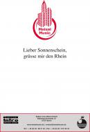 Lieber Sonnenschein, grüße mir den Rhein 