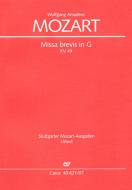 Missa brevis en Sol majeur 