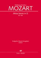 Missa brevis en ré majeur Standard