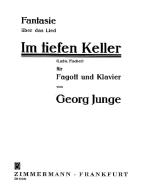 Fantaisie sur la chanson 'Im tiefen Keller' 