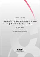 Concerto for 2 Violins and Strings in A minor Op. 3 No. 8 RV 522 Mvt. II 