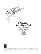 Deuxième suite dans l'ancien style op. 160 