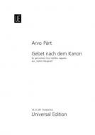 Gebet nach dem Kanon / Prayer After The Kanon 