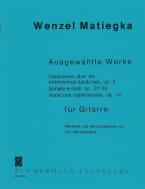 Variations sur une chansonnette bohémienne, Sonate en mi mineur, Variations caprici op. 5 / op. 31 / op. 10 