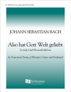 Cantata 68: Also hat Gott die Welt geliebt 