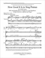How Good It Is to Sing Praises 