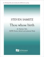 Thou whose birth 