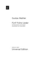 Mahler-Berio Five Early Songs Score 