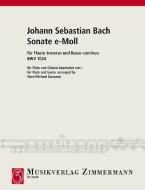 Sonata en mi mineur BWV 1034 Standard