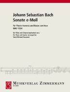 Sonata en mi mineur BWV 1034 Standard