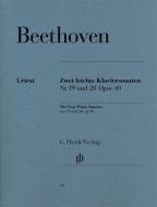 2 Sonate faciles pour piano en sol mineur et en sol majeur op. 49/1 u. 2 