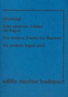 10 Modern Etudes For Bassoon 