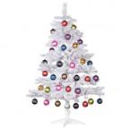 Postcard Christmas tree white (10 pcs) 