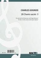 20 chants sacrés pour 4 ou 5 voix et orgue (piano) 