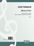 Messe en re majeur pour choeur SATB et orgue (piano) op.25 