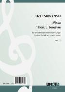 Missa in hon. S. Teresiae pour deux voix féminines et orgue op.15 