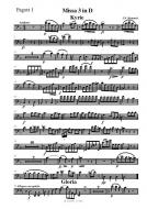 3me Messe en re mineur pour choeur et orchestre (parties) 