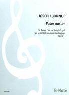 Pater noster pour ténor ou soprano et orgue op.8/1 