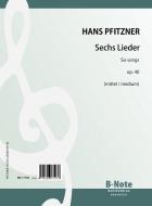 Six chansons op.40 (v. moyenne) 