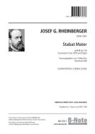 Stabat Mater en sol mineur pour choeur et orgue op.138 (partition vocale) 