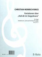 Variations sur  'Heil dir im Siegerkranz' (God save the queen) für Orgel op.55 