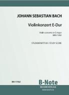 Concerto pour violon et orchestre en mi majeur BWV 1042 (Partition de poche) 