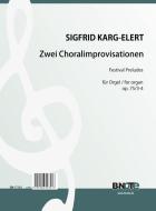 Deux improvisation-chorales (Festival Preludes) pour orgue op.75/3-4 