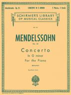 Concerto In G Minor 2 Pianos 4 Hands Op.25 