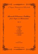 Recueil D'Oeuvres Oubliées Pour Orgue, 6 