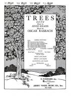Trees Song Low In C P/V Joyce Kilmer 