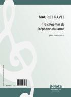 Trois Poèmes de Stéphane Mallarmé pour voix et piano 