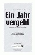 Ein Jahr vergeht 
