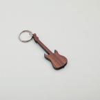 Schlüsselanhänger E-Gitarre Walnuss 