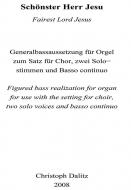 Orgen accompaniment for 'Fairest Lord Jesus' 