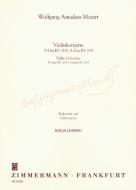 Cadences basées sur les concertos en ré majeur et la majeur KV 218/KV 219 