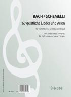69 chants spirituels et arias du livre de Schemelli BWV 439ff 