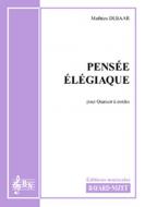 Pensée élégiaque 