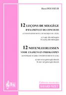 12 leçons de solfège de concours - Accompagnement 