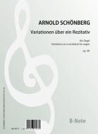 Variations sur un récitatif op. 40 