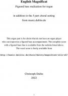 Organ accompaniment for the "English Magnificat" 