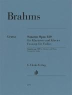 Sonates op. 120 pour clarinette et piano 