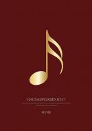Hausaufgabenheft Musik Weinrot 