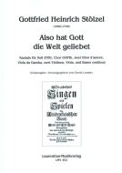 Also hat Gott die Welt geliebet 