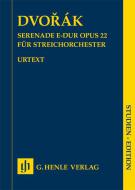 Sérénade en mi majeur op. 22 - Partition de poche 