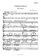 Passacaglia pour orchestre op.1 (parties) 