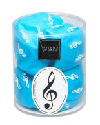 Boîte à ballons Clé de sol bleu clair (20 pièces) 
